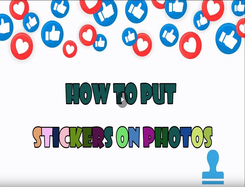 how to put stickers on photo