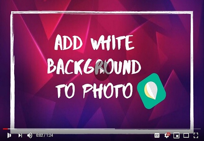add white background to photos