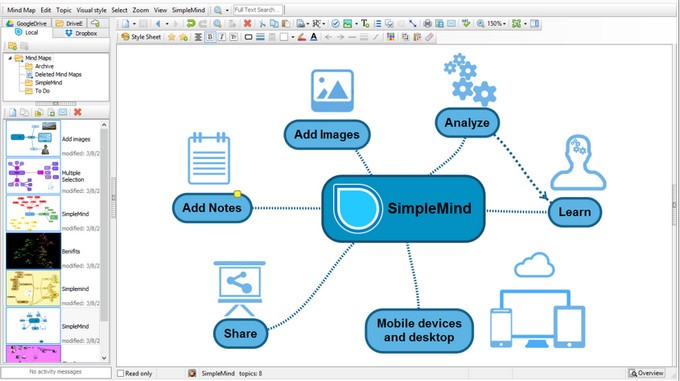 easiest free mind mapping software