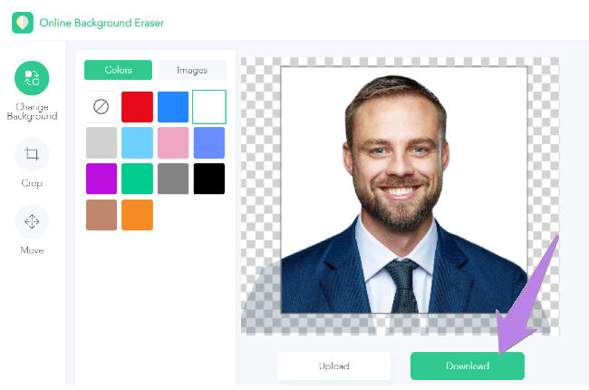 passport size photo with white background