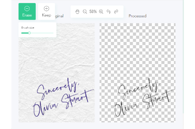 Remove Background From Signature Online for Free