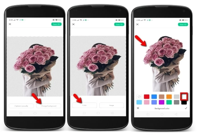 white background app for instagram with apowersoft bg remover