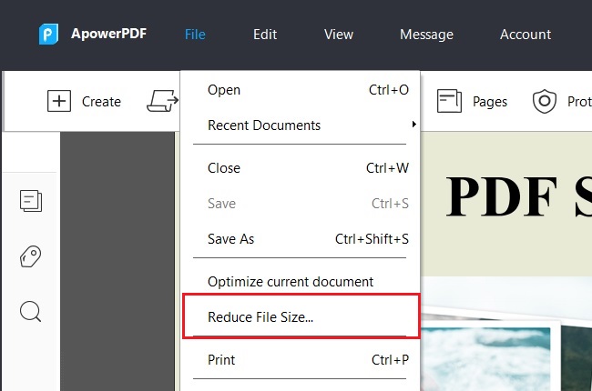 reduce pdf file