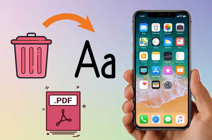 delete text from pdf on iphone