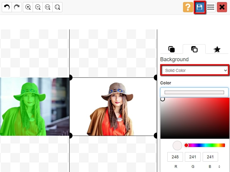 Change background color of photo deals online