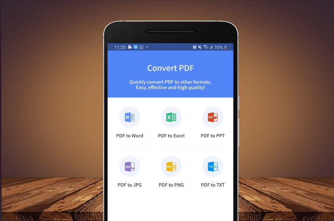 Apowersoft PDF Converter Default Display