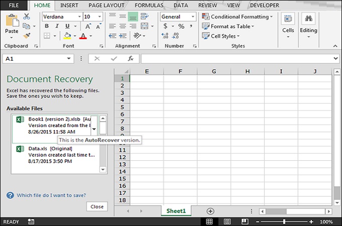 How To Recover Deleted Or Lost Excel Files 8618