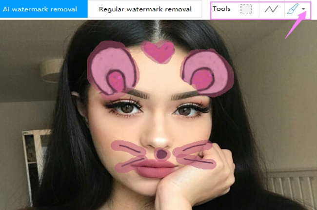 snapchat sticker remover with apowersoft watermark remover