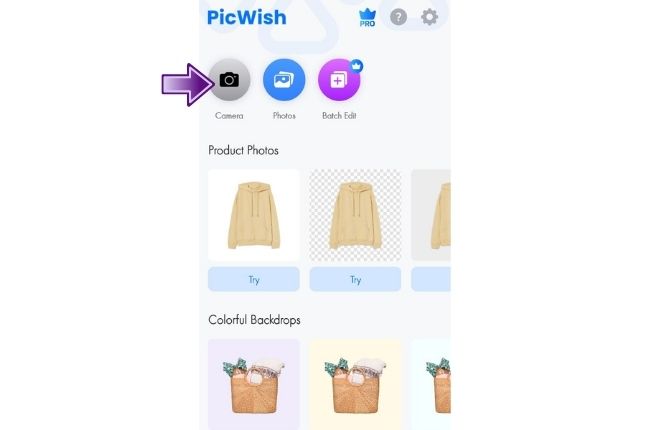 product photography with picwish