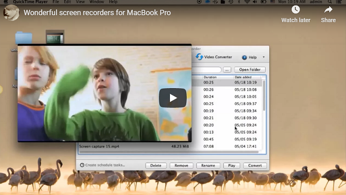 capture video on macbook pro