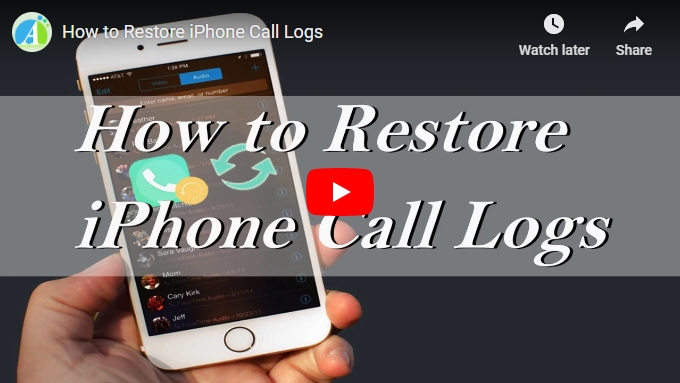 How to Retrieve/Restore iPhone Call History