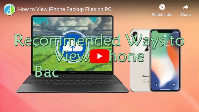 How To View Iphone Backup Files On Pc