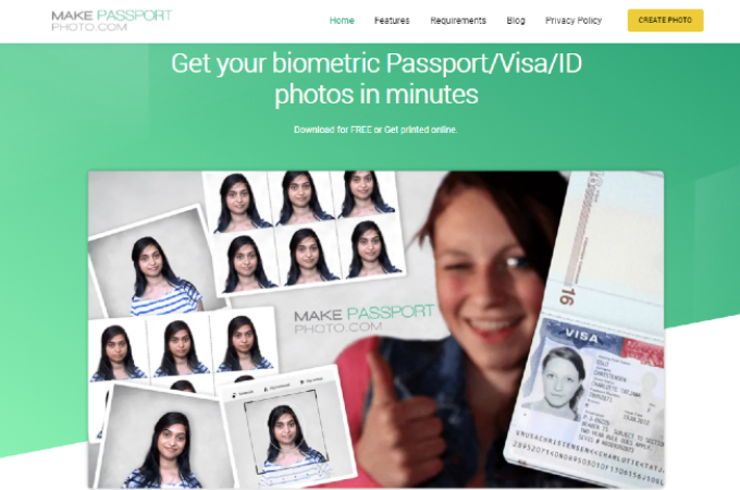 make passport photo online free