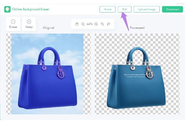change photo background to white with apowersoft
