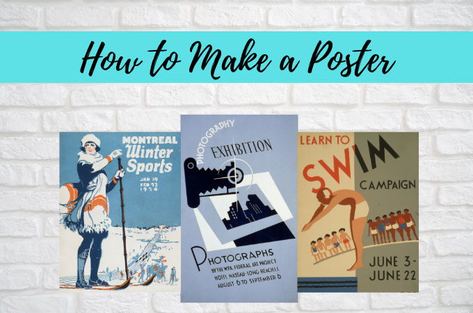 how to make a poster 
