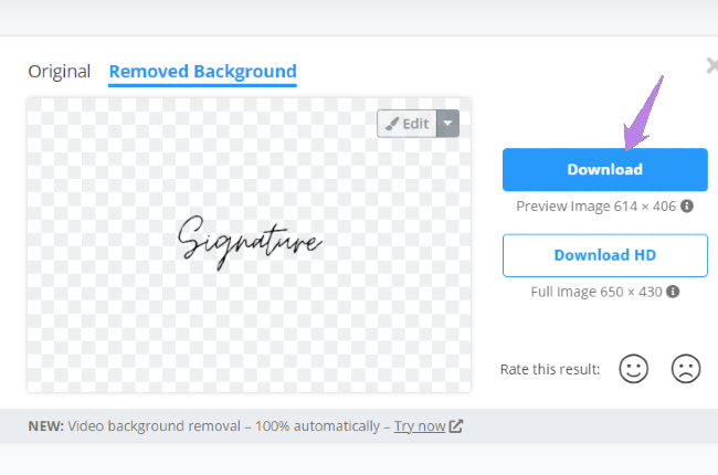 create transparent signature for pdf