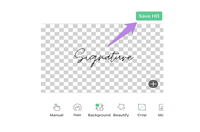remove white background from signature apowersoft mobile