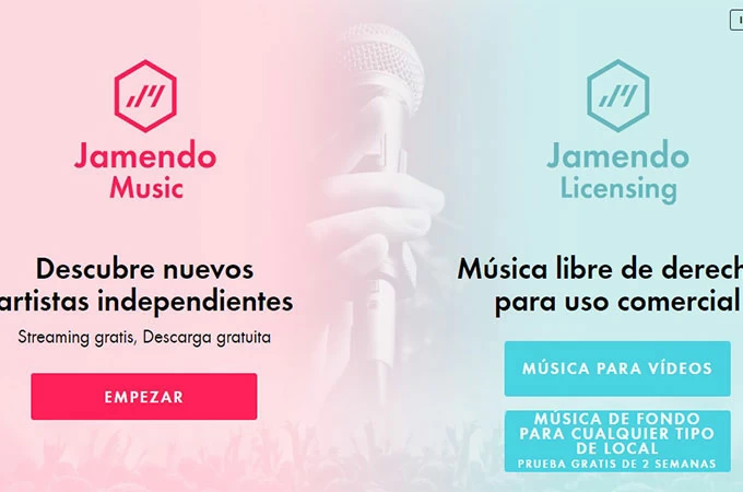 jamendo interface