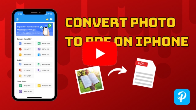 convert photo to PDF iphone