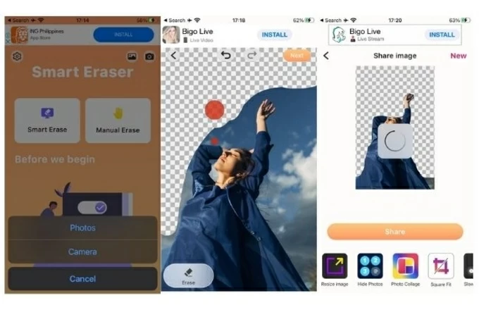 how to remove background on iphone magic eraser