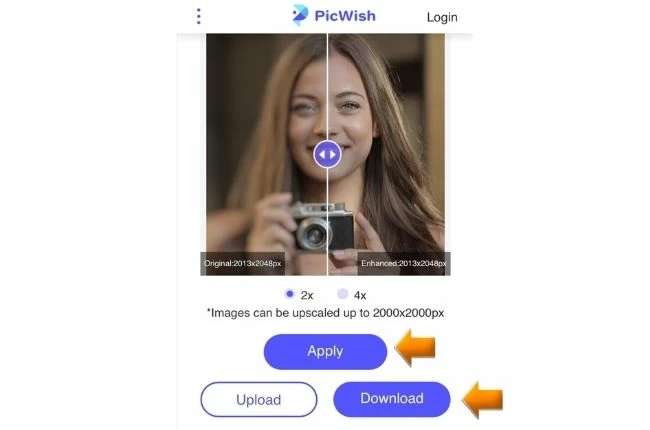 make a blurry picture clear on iphone picwish online