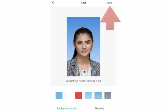 change id photo background color apowersoft save