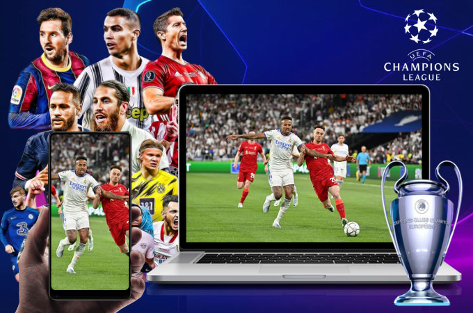uefa champions league on phone and pc