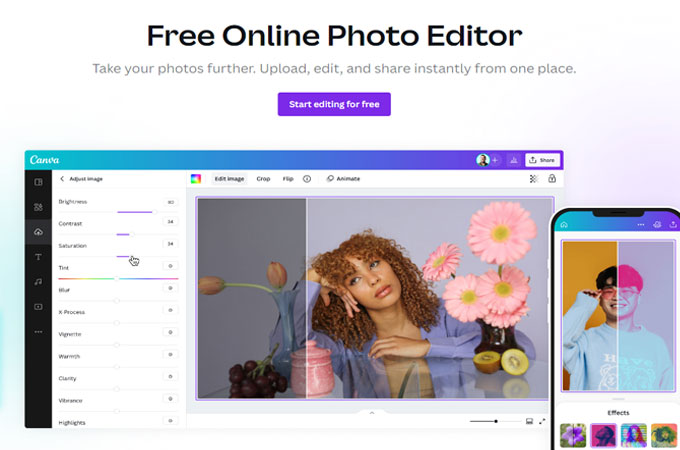 Free Online Photo Editor: Free & easy image editing - Canva