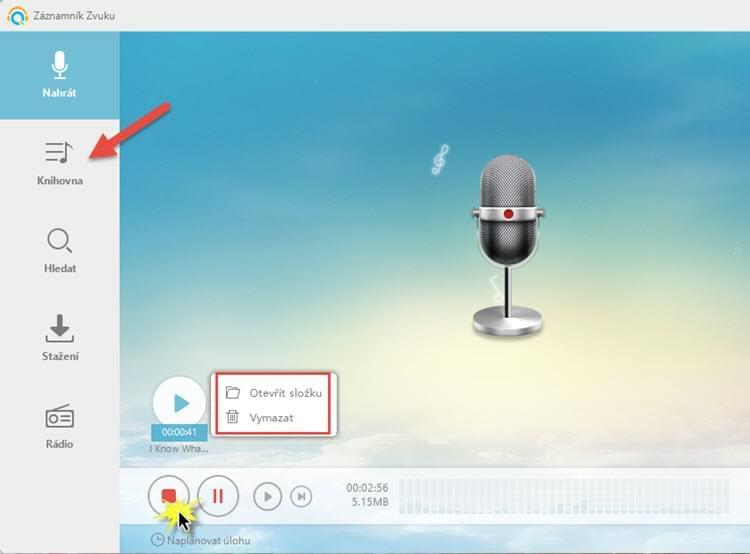 nahrávání zvuku v systému Windows 10