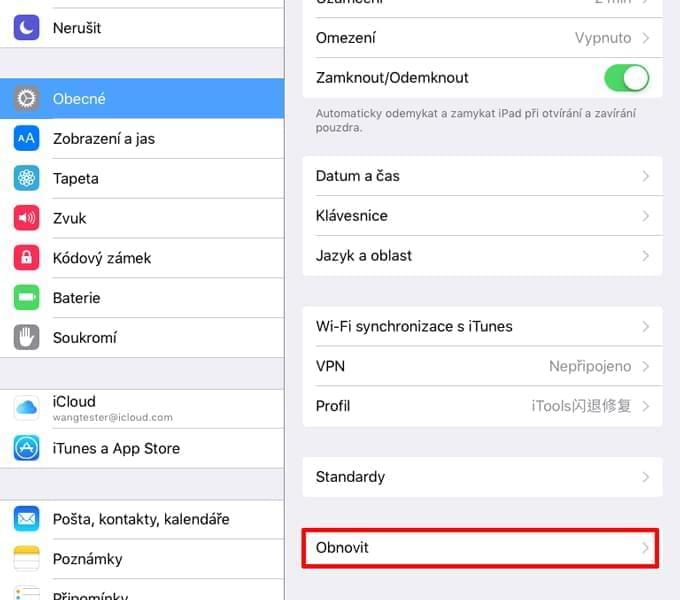 Jak obnovit smazané Safari záložky na iPad