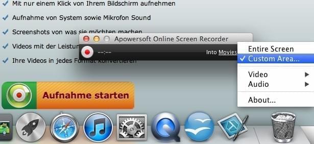 Bildschirm Recorder für Mac