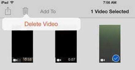 löschen Sie Videos direct in der iPad Foto App