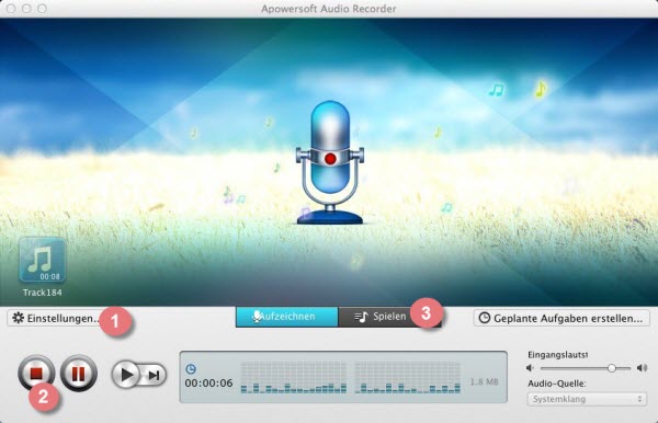 Audio Recorder für Mac