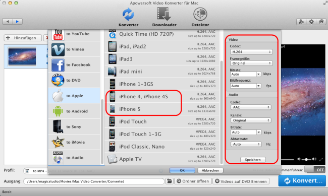 unter Mac OS AVI-Dateien konvertieren