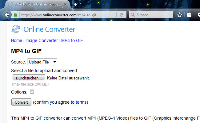 MP4-Dateien online in GIF umwandeln