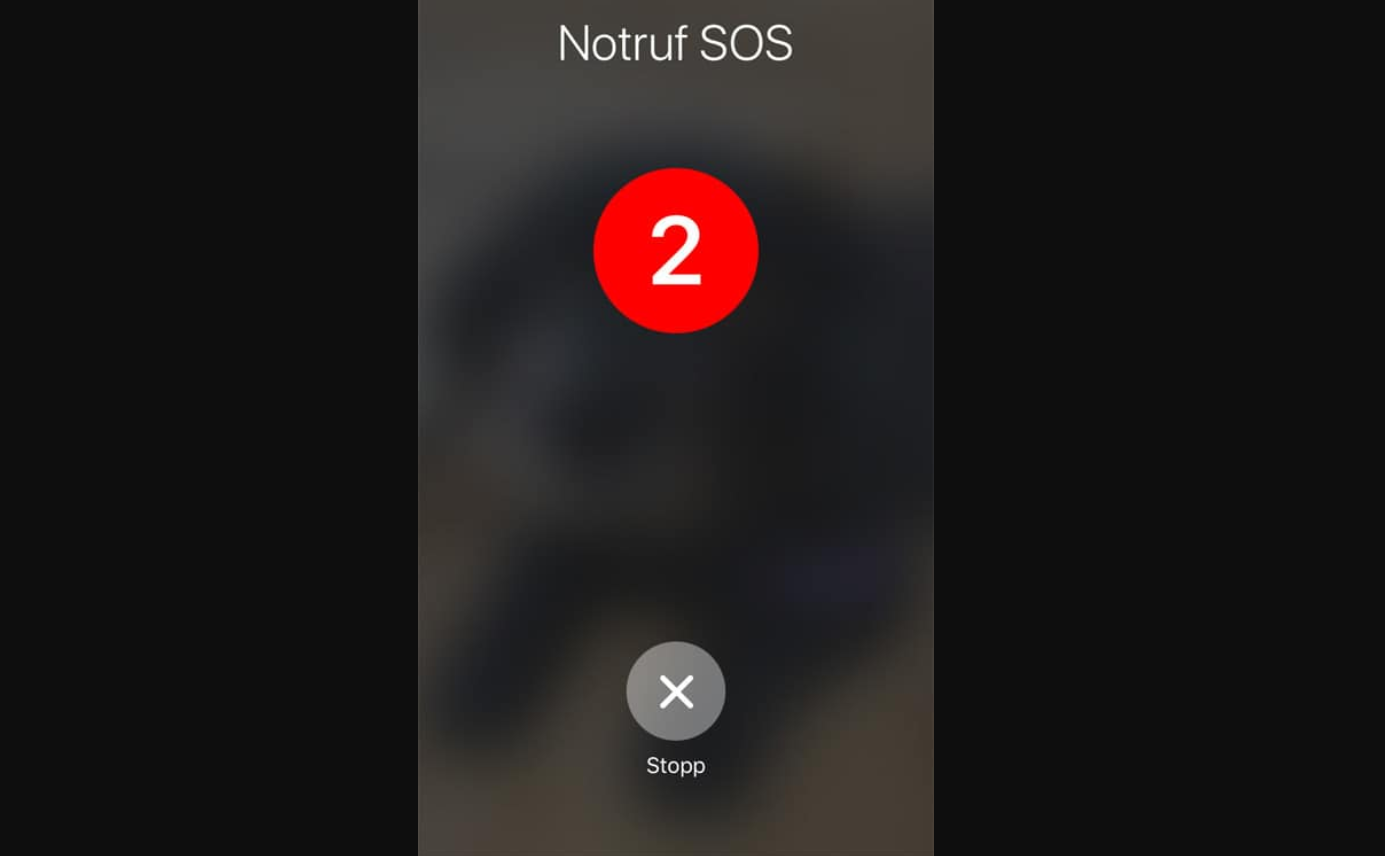 ios11 notruf funktion
