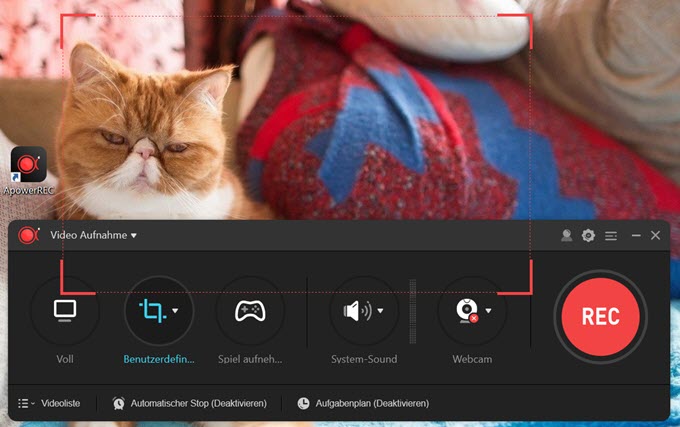 Bildschirm Recorder für Windows 10