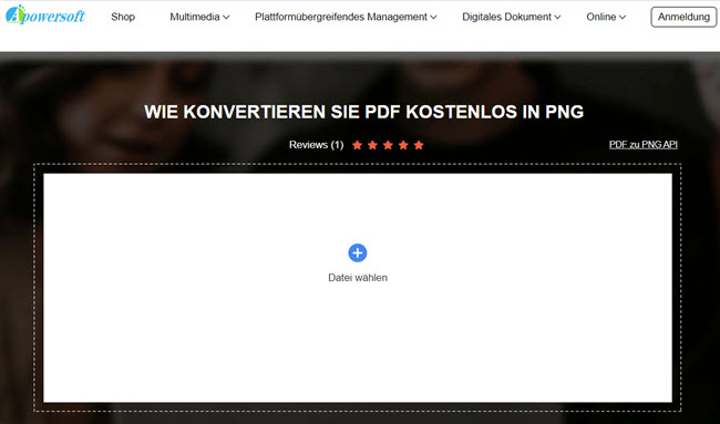 PDF zu PNG Online