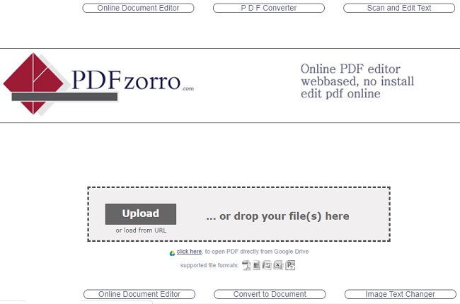 PDFzorro Tool Oberfläche
