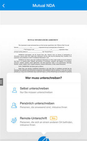 iPhone PDF-Dateien mit SignEasy unterschreiben