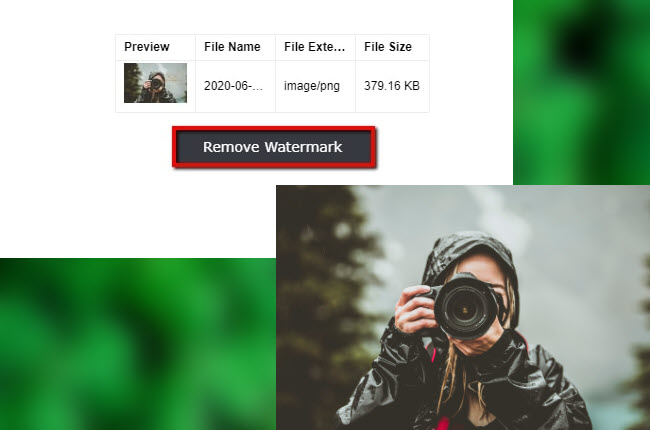Bilder via Watermark Remover Online Tool bearbeiten