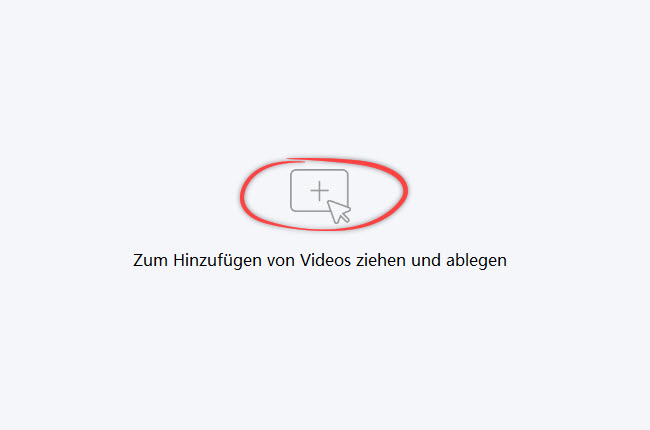 Videos in Apowersoft Watermark Remover hochladen