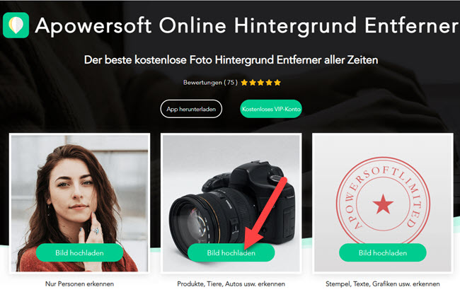 Apowersoft Online Hintergrund Entferner