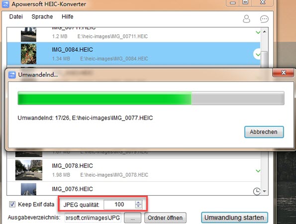HEIC mit Apowersoft HEIC Konverter auf Mac öffnen