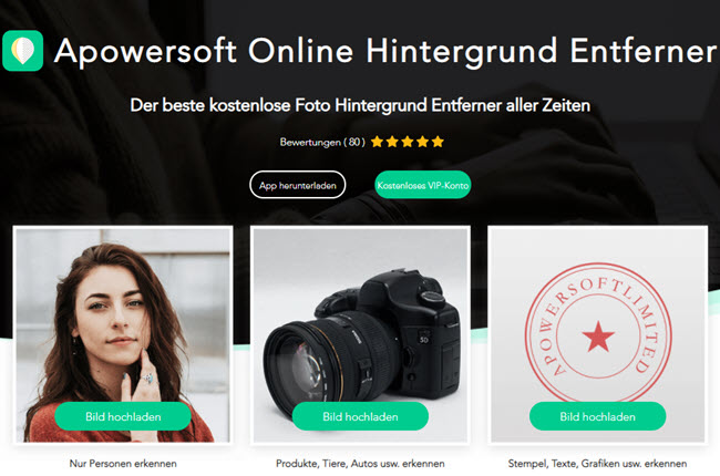 Apowersoft Online Hintergrund Entferner