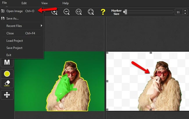 Green Screen Bilder mit PhotoScissors bearbeiten