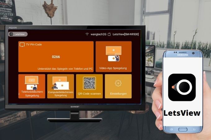 Android mit LetsView auf Sharp TV spiegeln