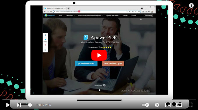 PDF Text mit ApowerPDF ändern