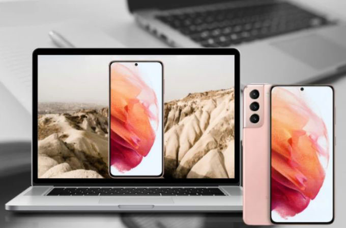 Samsung Galaxy S21 Bildschirm auf PC übertragen