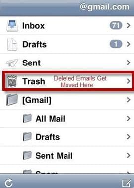 slet emails i Mail-app'en på din iPhone